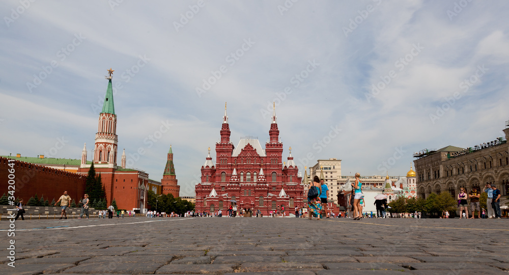 Red square in Moscow, Russian federation