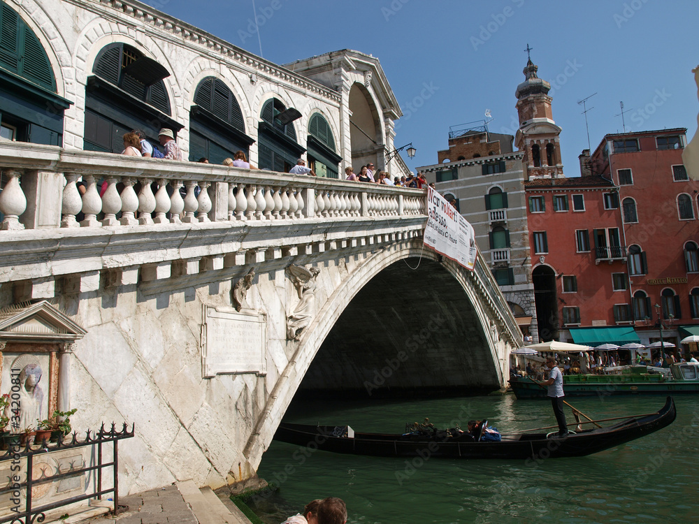 Venice Grand Canal and Rialto Bridge