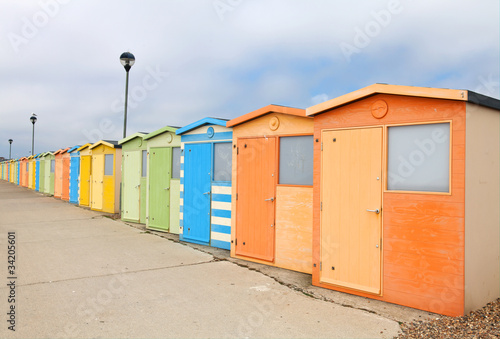 Seafront beach huts © and.one