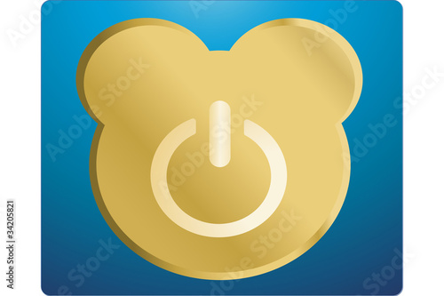 Hibernate button like a teddy bear