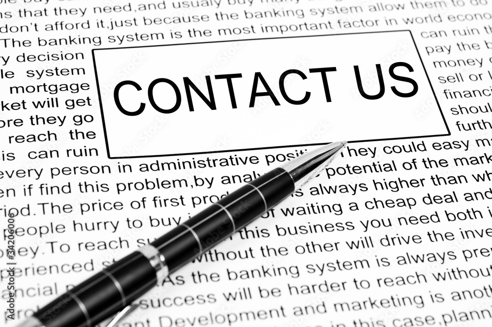 Contact us word Contact us word