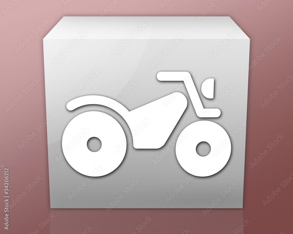 Box-shaped Icon (red b/g) 