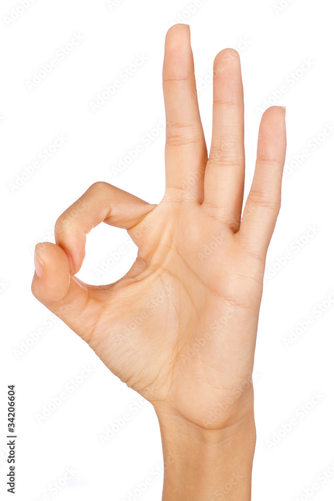 OK sign, hand gesture