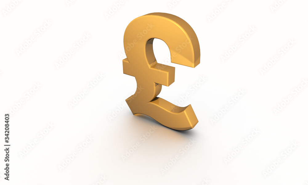 Britisches Pfund 3D Britisches Pfund 3D