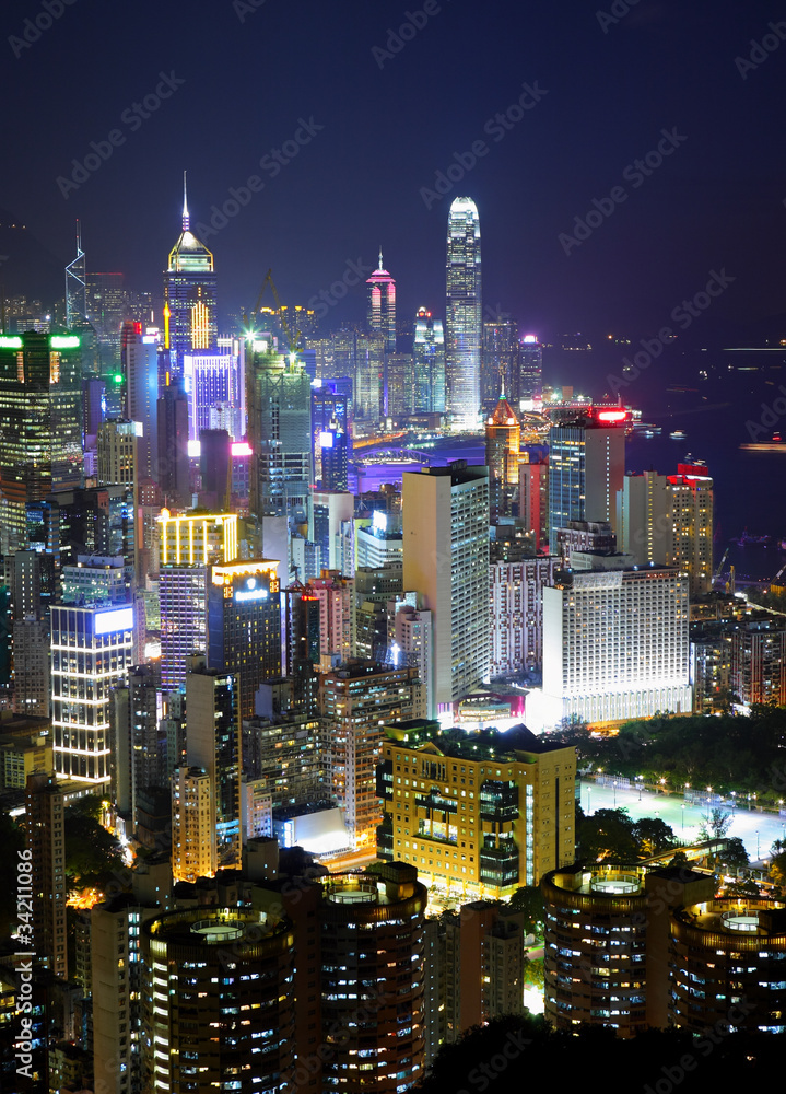 Obraz premium Hong Kong at night
