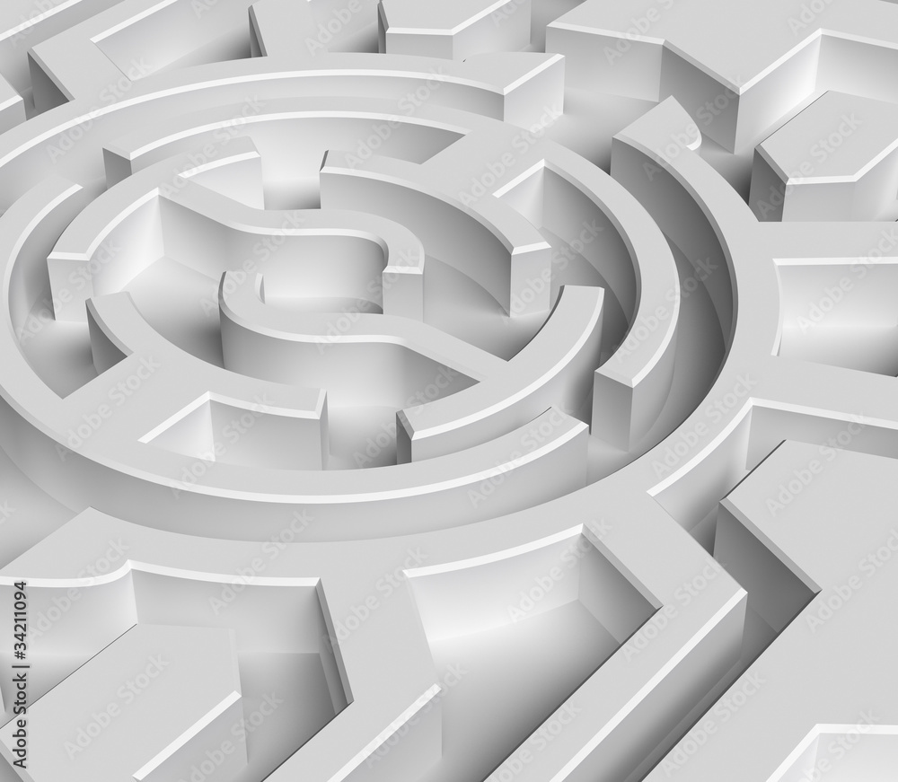 Maze 3d concept Maze 3d concept