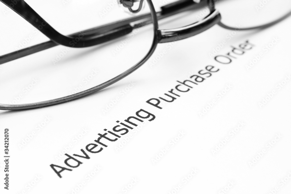 Advertising purchase order Advertising purchase order