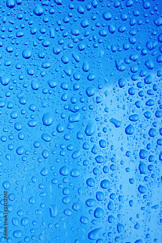 Blue water Drops background