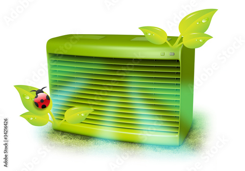 Green AC Unit