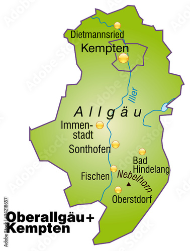 Landkreise Oberallgäu und Kempten Variante4