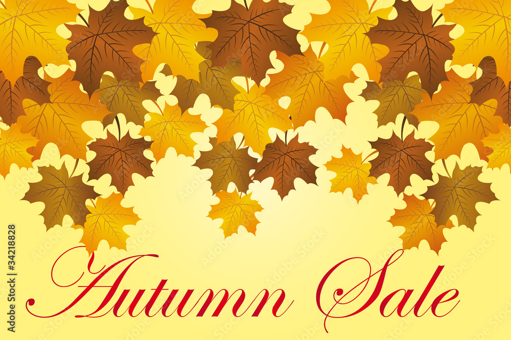 autumns sale background