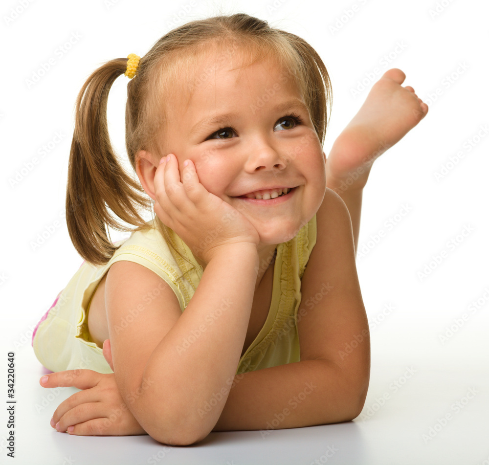 Portrait of a happy little girl