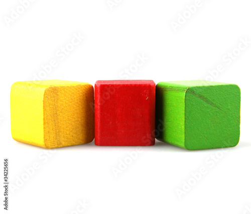 Wooden building blocks