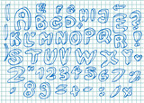 nice hand drawn alphabet