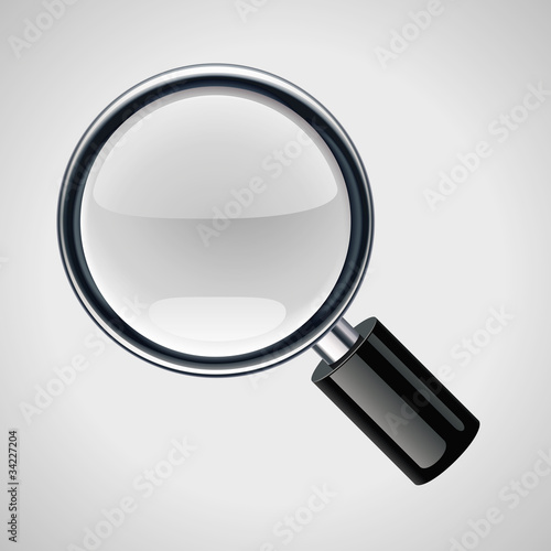 Vector magnifying glass