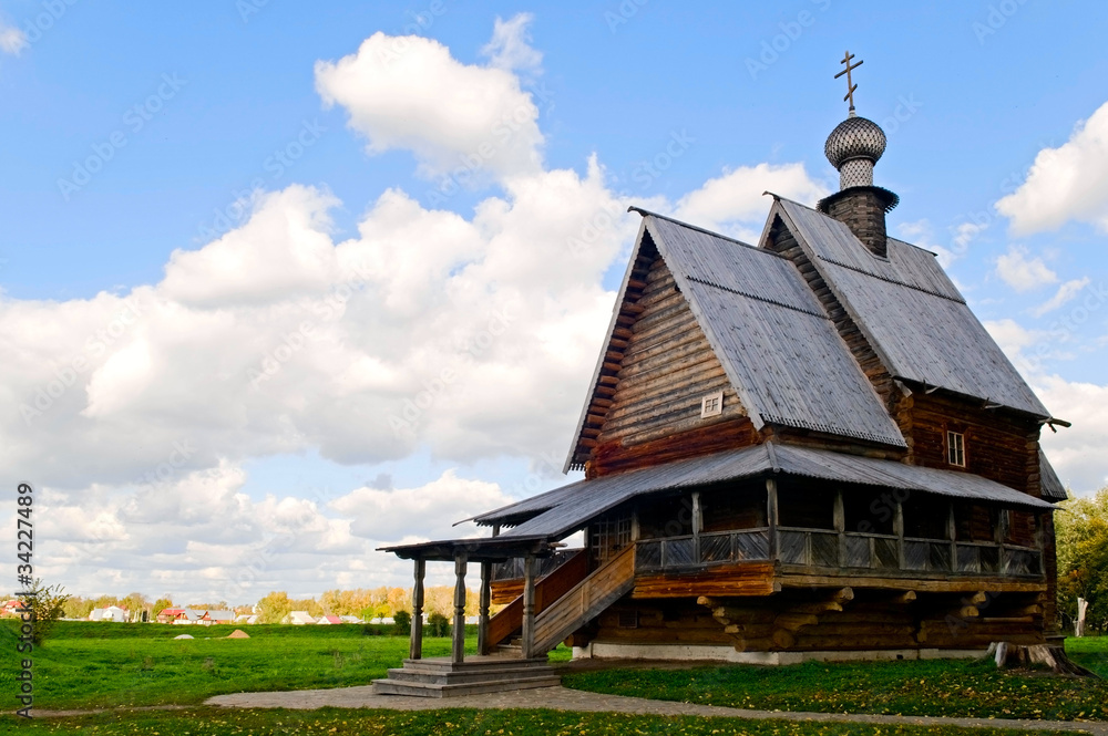 wooden church of St. Nicholas in Suzdal Kremlin, Russia wooden church of St. Nicholas in Suzdal Kremlin, Russia