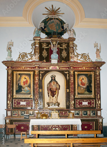 Side Alter in Church of Santiago,Arboleas, Almeria, Spain photo