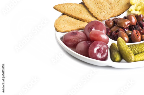 a plate of appetizer Fototapeta