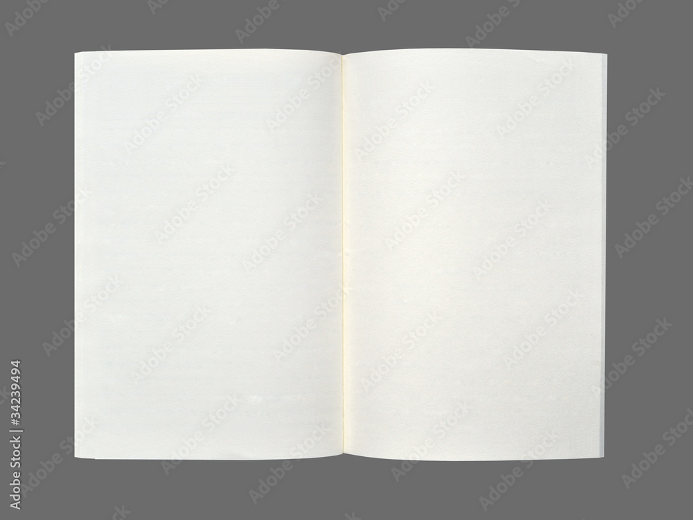 Blank notebook on gray background. Blank notebook on gray background.