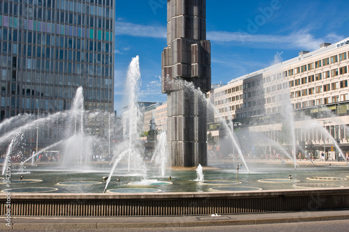 Photography Fountains at Sergels square, Stockholm