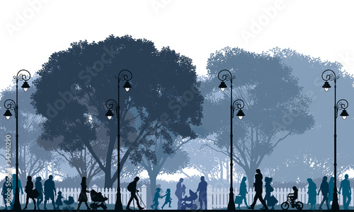 Walking Crowd