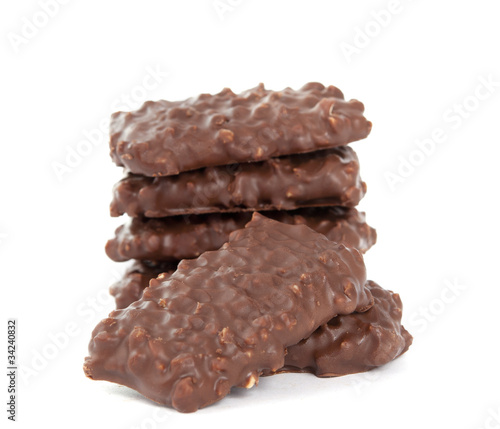 biscuits with chocolate and nuts
