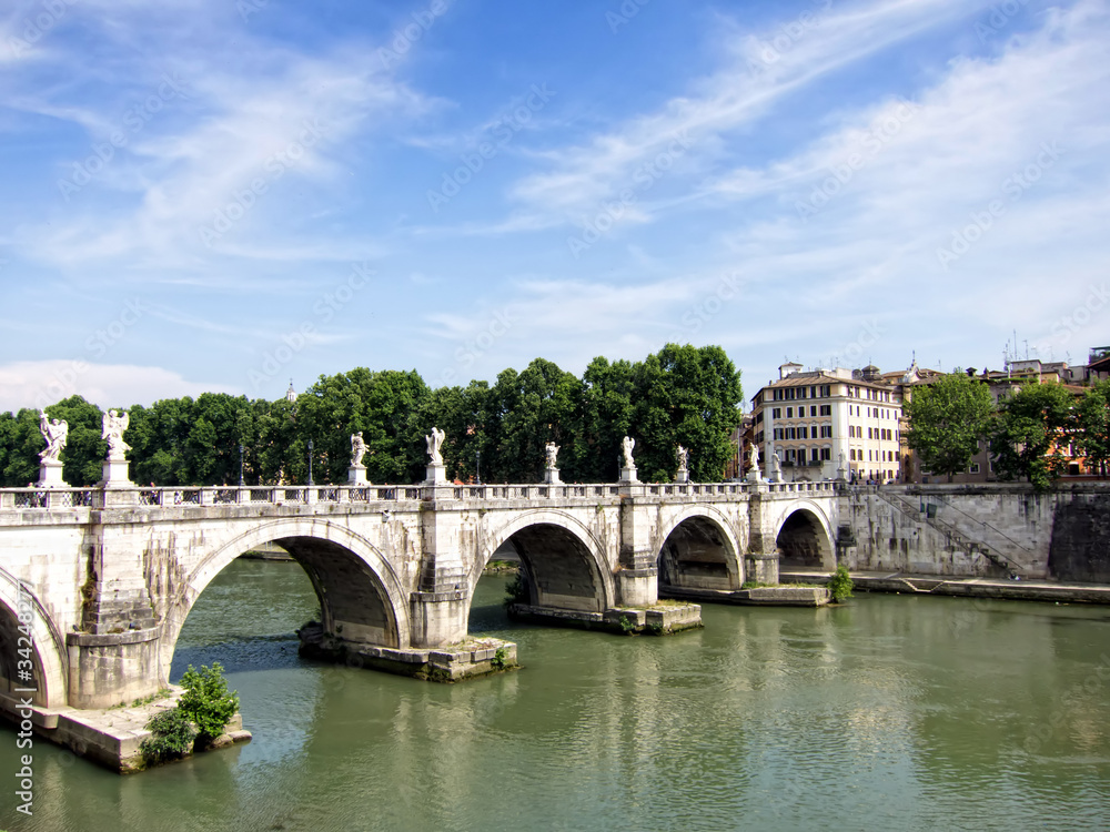 Ponte Sant Angelo Roma, Italia