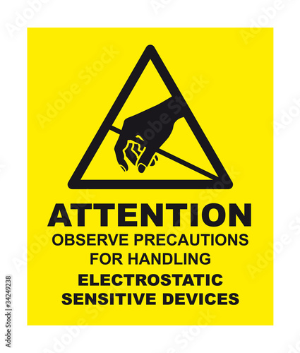 Anti-Static Warning Label