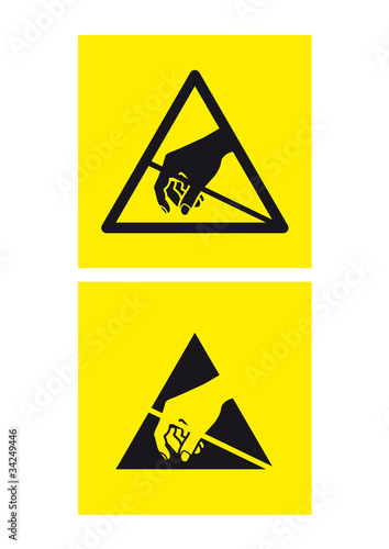 Anti-Static Warnsymbol