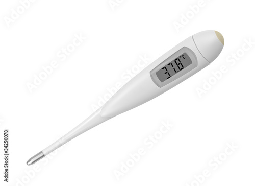 Digital electronic thermometer