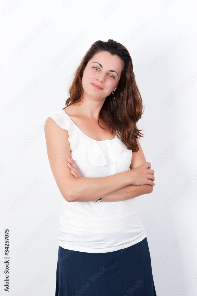 Young beautiful smiling woman Young beautiful smiling woman