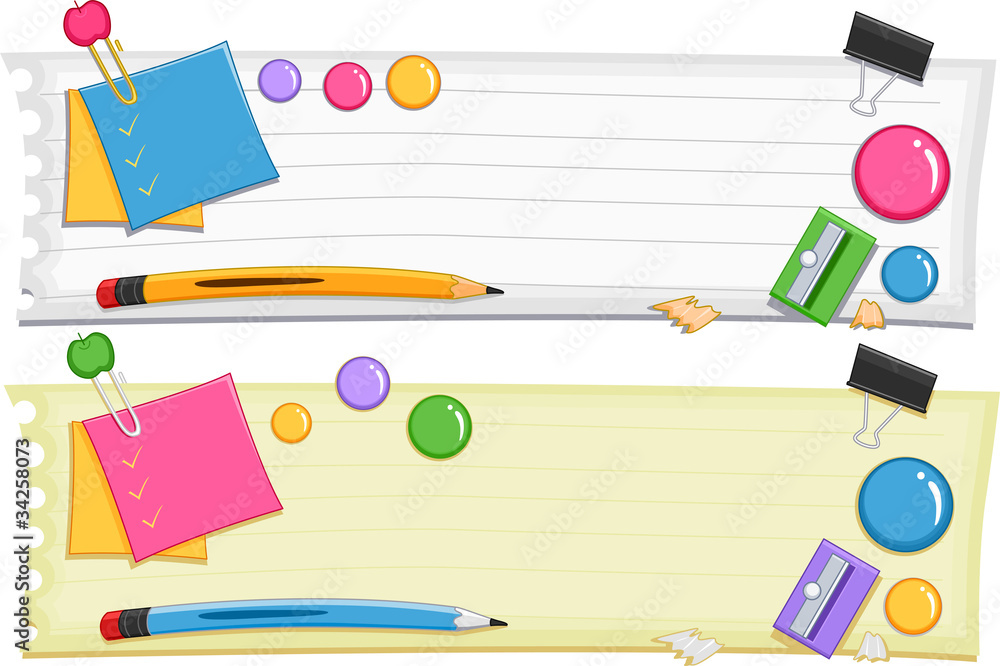 Preschool Banner Stock Vector | Adobe Stock