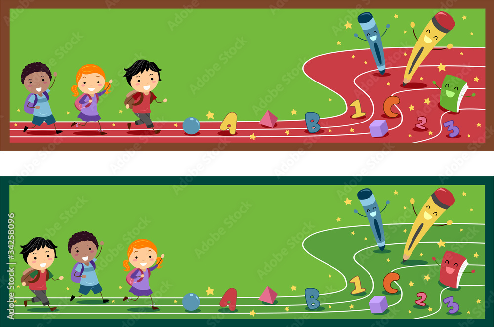 Obraz premium Preschool Banner