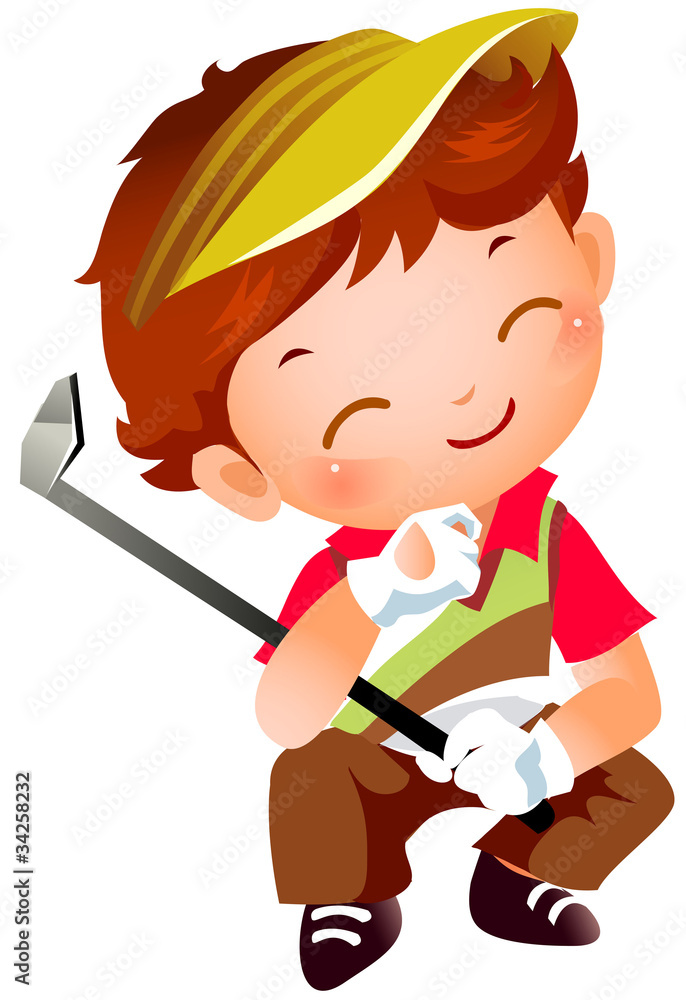 Boy with Golf