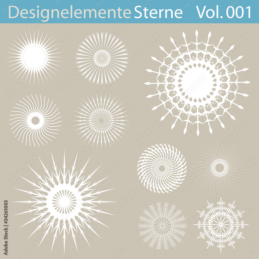 Designelemente Sterne 001 Designelemente Sterne 001