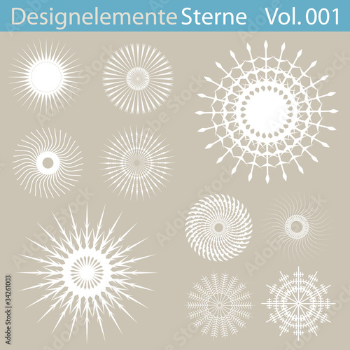 Designelemente Sterne 001