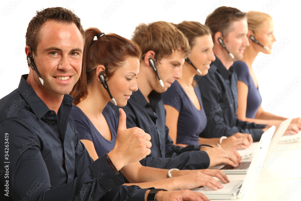 Fototapeta premium Callcenter