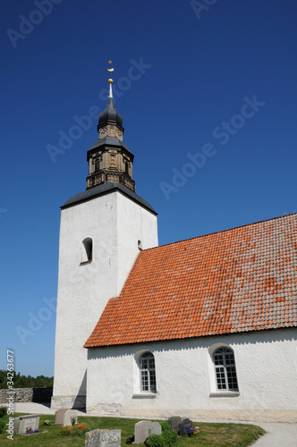 Suède, église de Faro à Gotland