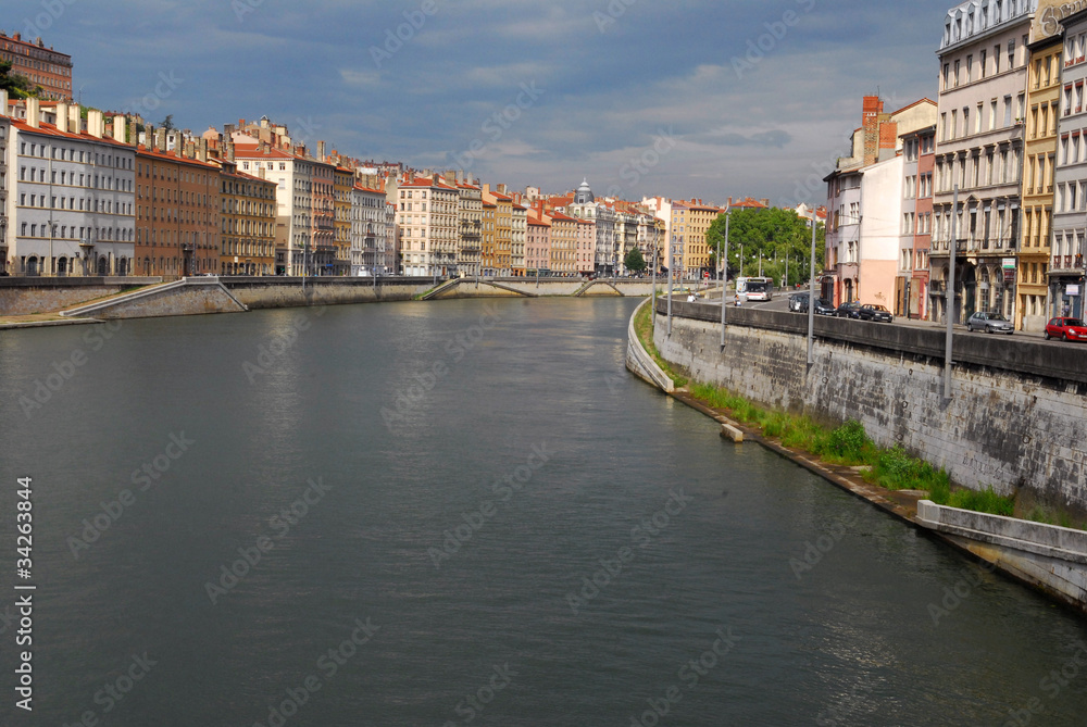 Obraz premium La Saône à Lyon