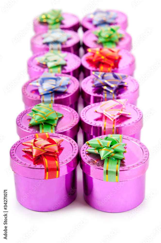 Gift boxes in celebration concept Gift boxes in celebration concept
