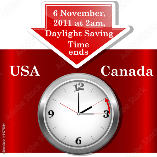 Daylight saving time ends.
