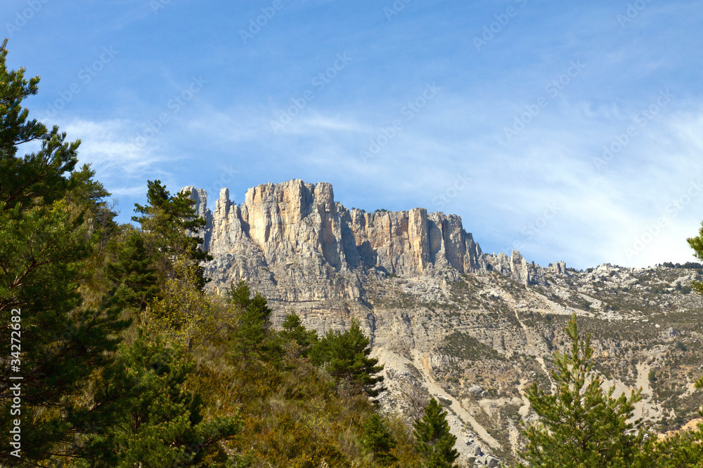 Site of the chapel Holy Jean, park of the verdon, France Site of the chapel Holy Jean, park of the verdon, France