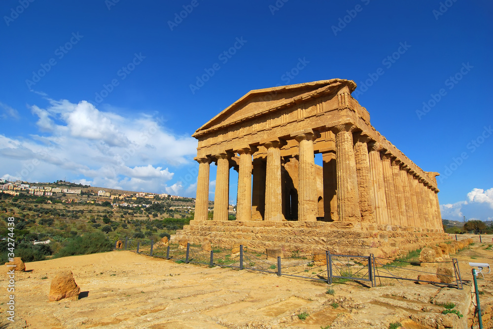 Greek temple of Concordia in Agrigento, Sicily