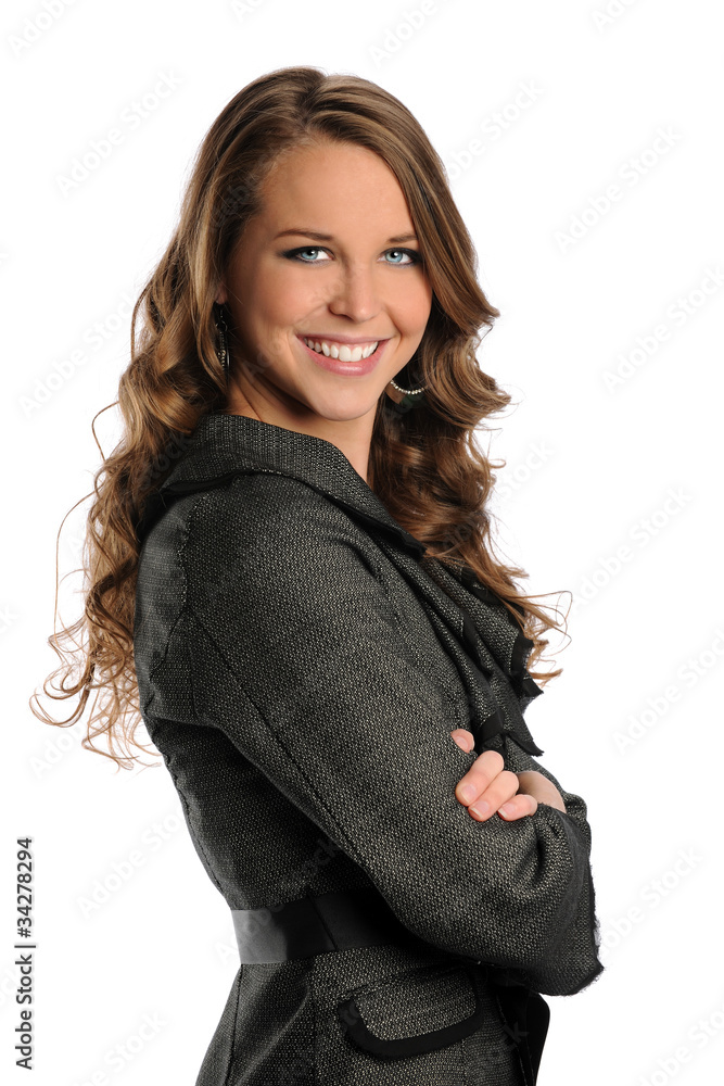 Portrait of Businesswoman Smiling Portrait of Businesswoman Smiling