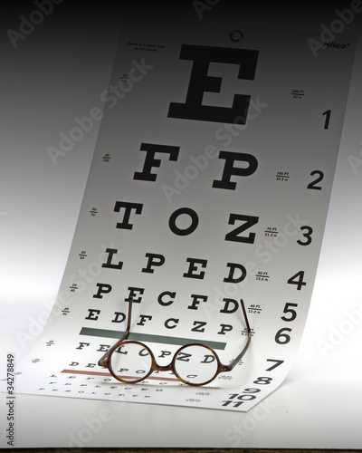 eye examination chart photo