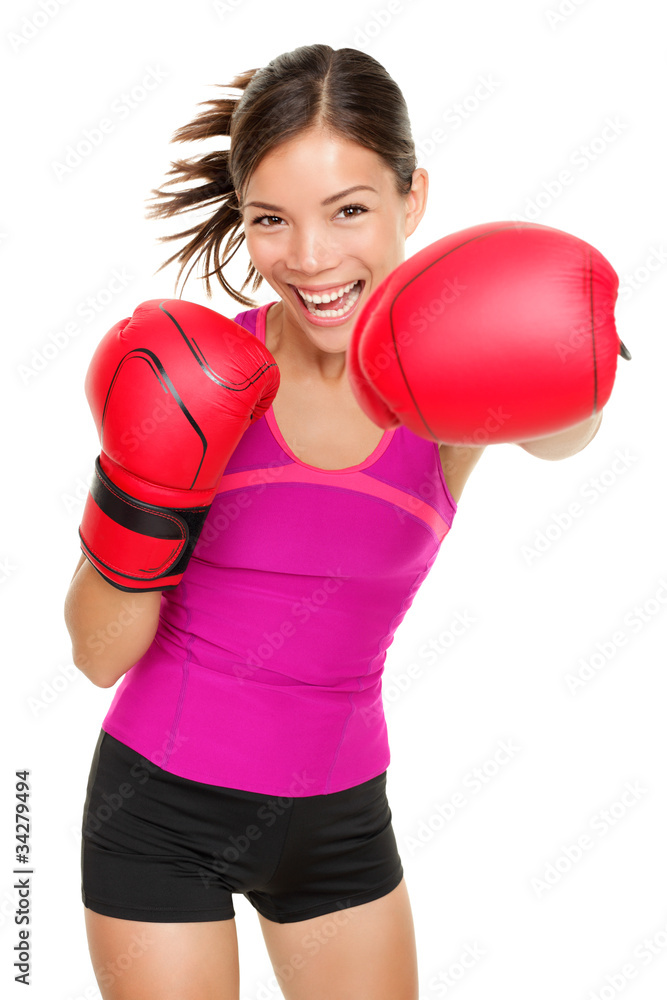 Boxer - fitness woman boxing