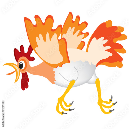 Illustration of the fairy-tale cock