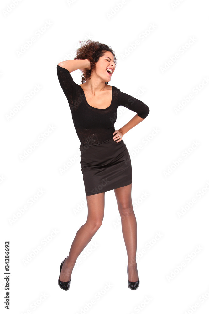 Fototapeta premium Sekretärin hat Spaß