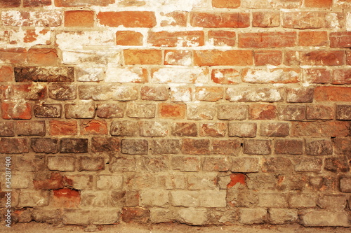 Old house brick wall