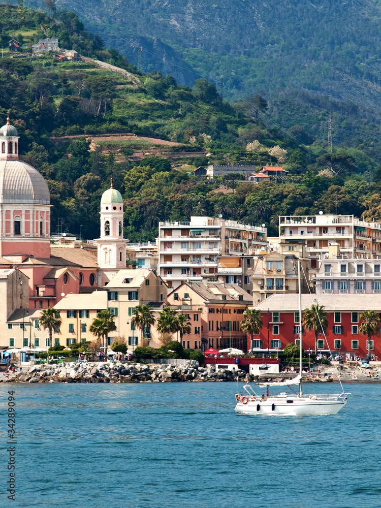 Genova Pegli, vista dal mare